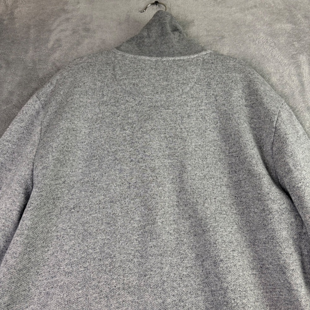 UNTUCKit Women Large‎ Grey Shawl Collar Sweater Cotton Button Pullover Heathered - Picture 4 of 11
